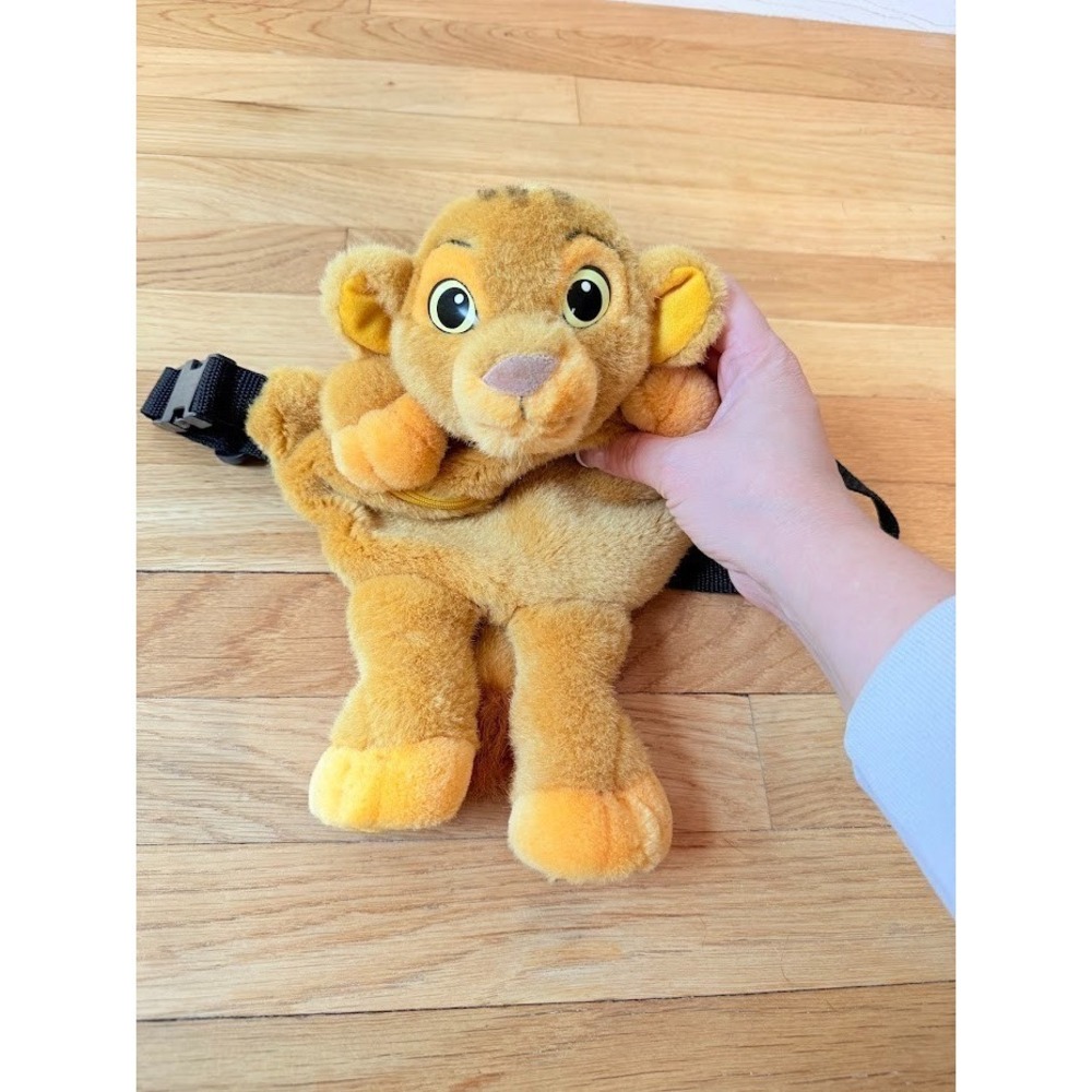 VTG Disney Parks Lion King Simba Cub Plush Children's Fanny Pack Belt Bag RARE